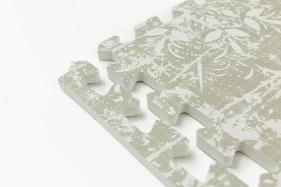 Flower Fusion - strieborná // Baby Mat