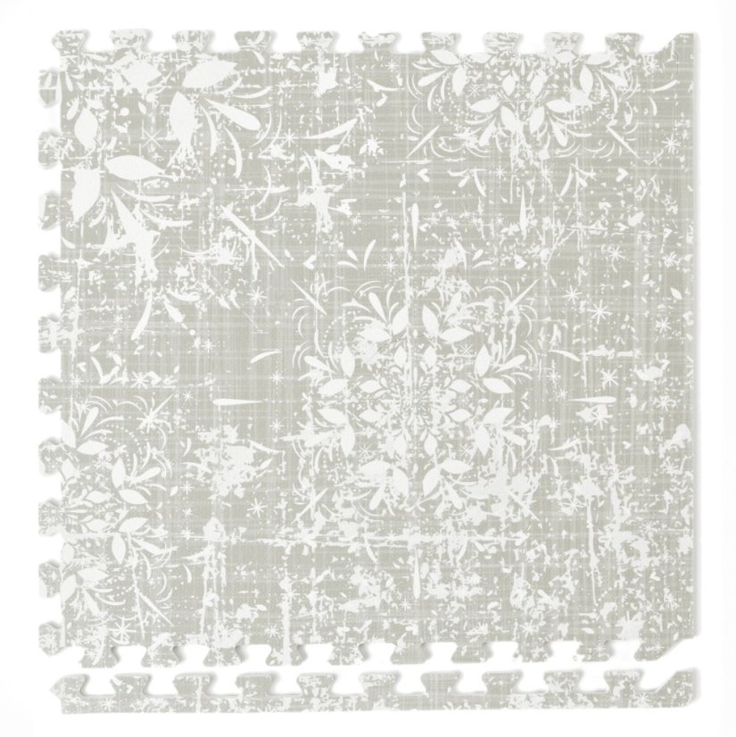 Flower Fusion - strieborná // Baby Mat