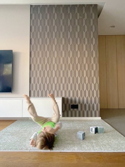 Flower Fusion - strieborná // Baby Mat