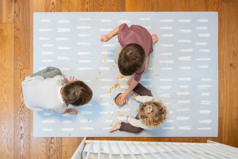 Scandi Stripes - azúrová // Baby Mat